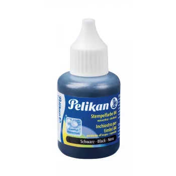 Pelikan inchiostro per timbri 84, resistente all'acqua, nero, 30 ml adatto per timbri in gomma, per tessuto, pelle, legno, metallo, - 1 pz. (351460)