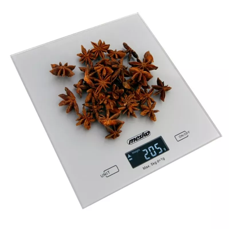 Mesko | Bilancia da cucina | MS 3145 | Portata massima 5 kg | Divisione 1 g | Tipo di display LCD | Argento