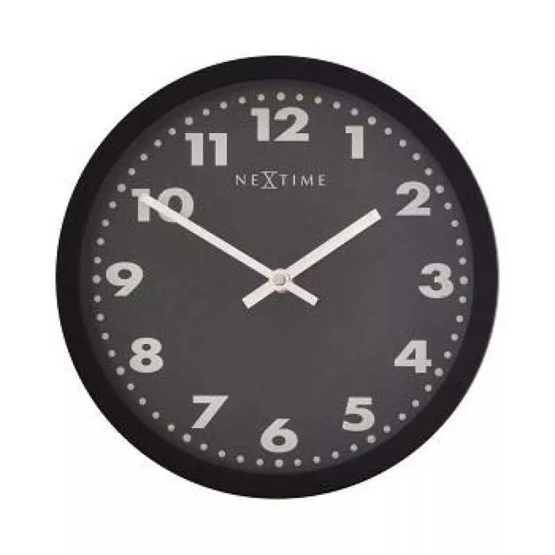 NeXtime orologio 2906ma Mercure, Ø 25 cm, da parete, nero