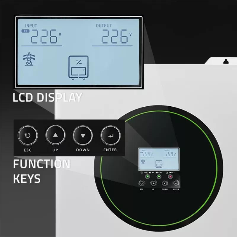 Inverter solare ibrido off-grid Qoltec 11000W