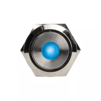 Pulsante DimasTech Vandalismustaster 22mm Silverline Dot RGB PD215, 22 mm