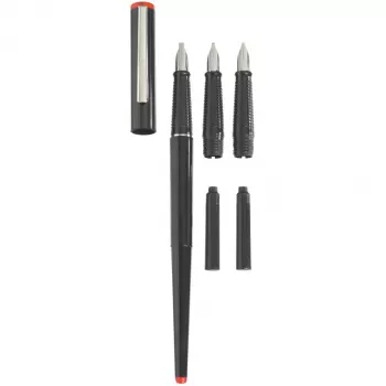 Penna a sfera + penna stilografica Herlitz 8623001 nero 5 pezzi