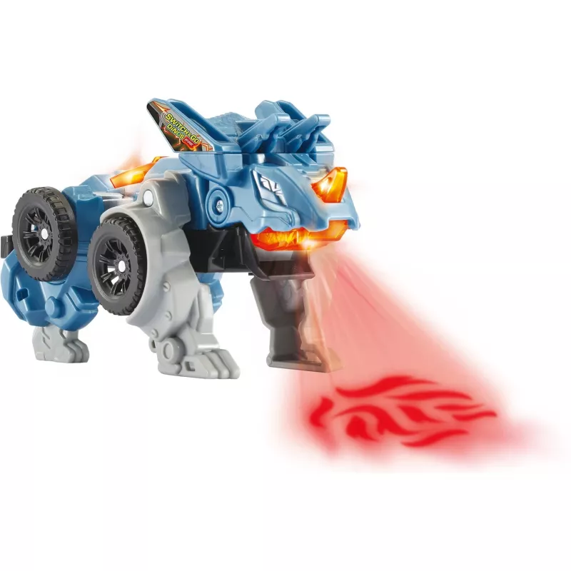 Switch & Go Dinos - Fire-Mini-Triceratops, figura da gioco