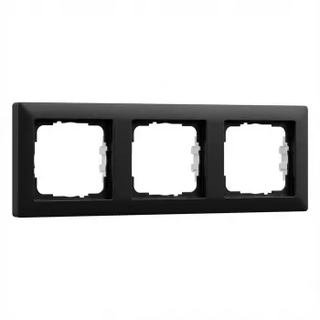Gira E2 Copertura interruttore/placca, nero plastica, design senza viti, confezione singola