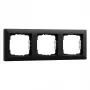 Gira E2 Copertura interruttore/placca, nero plastica, design senza viti, confezione singola