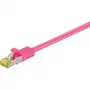 Cavo di rete Goobay RJ-45 CAT7 3 m magenta S/FTP