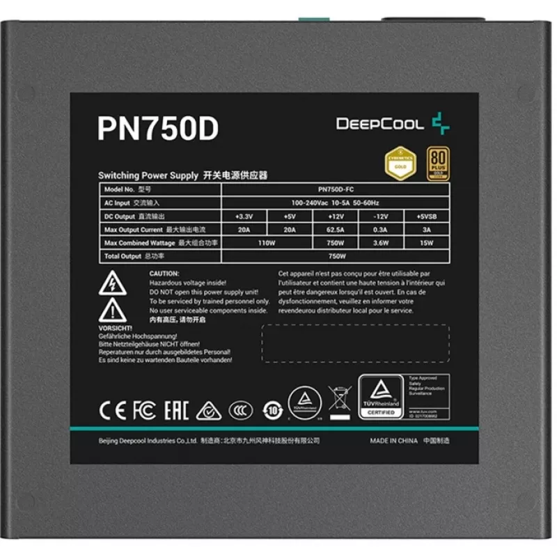 Alimentatore Deepcool PN750D 750W Gold ATX