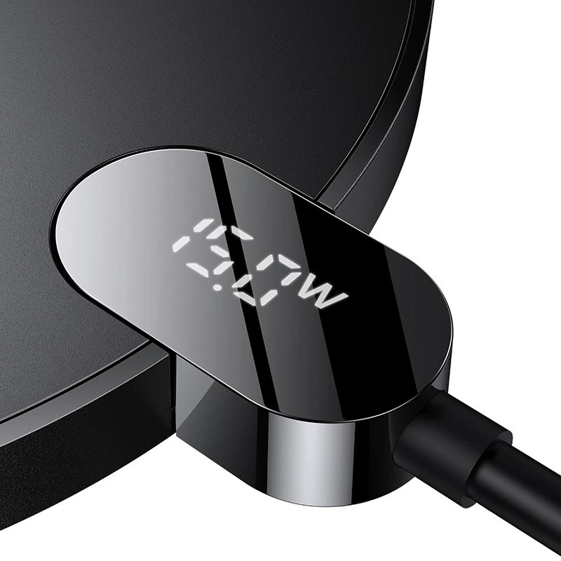 Caricabatterie Baseus CCED000001 per dispositivi mobili cuffie, smartphone nero USB ricarica wireless per interni