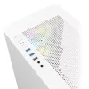 Montech AIR 100 ARGB tower MICRO-ATX con quattro ventole ARGB preinstallate, design ultra-minimalista, pannello frontale in mesh fine, elevato flusso d'aria, lato unico