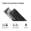 Tastiera meccanica Keychron Q3 Ultra 8K — 80% QWERTY, con filo e Bluetooth, RGB, nero