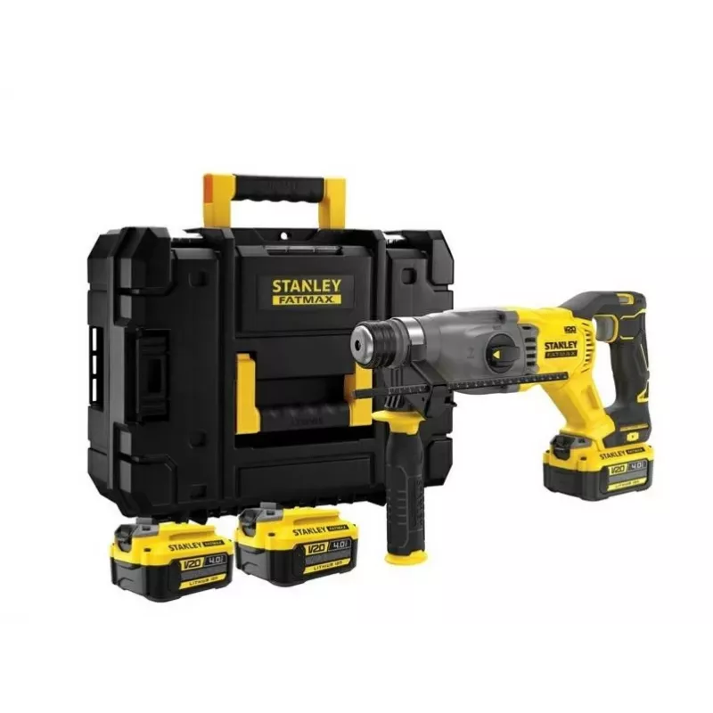 STANLEY martello perforatore SDS+ 18V V20 2x4Ah KUFER