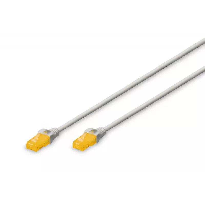 DIGITUS Cavo patch slim CAT 6A U/UTP RJ-45 Cat6a 2m grigio