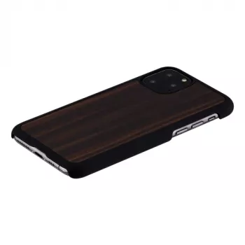 Custodia per cellulare man and wood per iPhone 11 Pro – ebano nero, guscio posteriore rigido protettivo