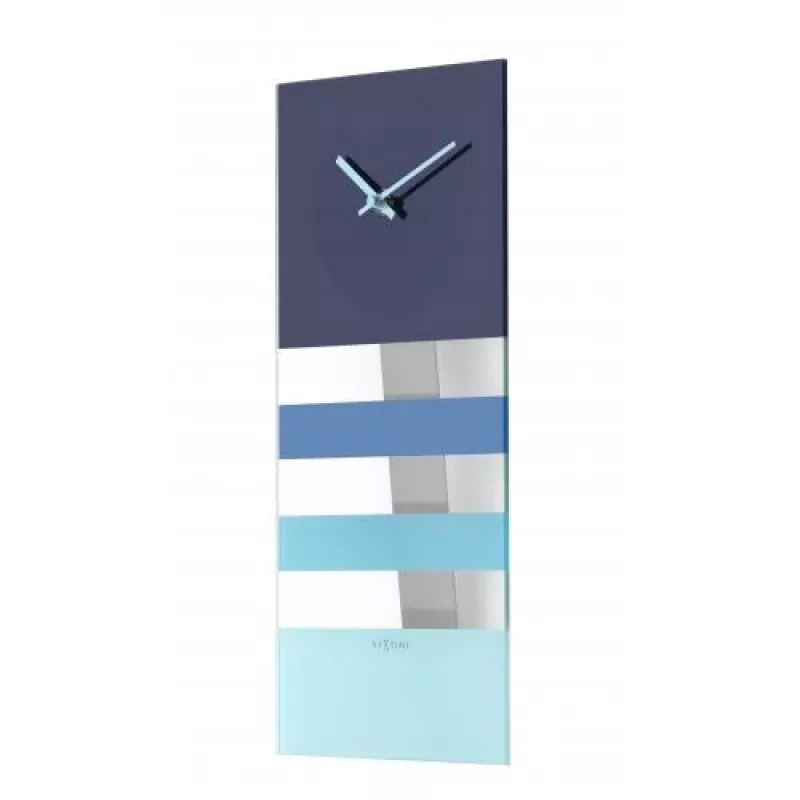 NeXtime orologio 2855bl Bold Stripes, 38x19 cm, da parete, blu