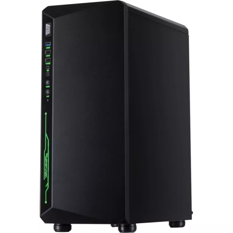 C-3 Saphir, case tower nero, vetro temperato