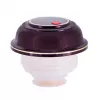 Borraccia termica ROTPUNKT 330-16-04-0 1 L, rosso ciliegia, mantiene caldo 24 h, freddo 36 h