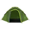 Coleman tenda a cupola Darwin 4 Plus Blackout — tenda tunnel per 4 persone con veranda, verde scuro/verde chiaro