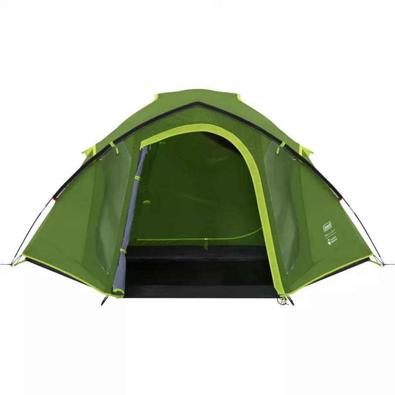 Coleman tenda a cupola Darwin 4 Plus Blackout — tenda tunnel per 4 persone con veranda, verde scuro/verde chiaro