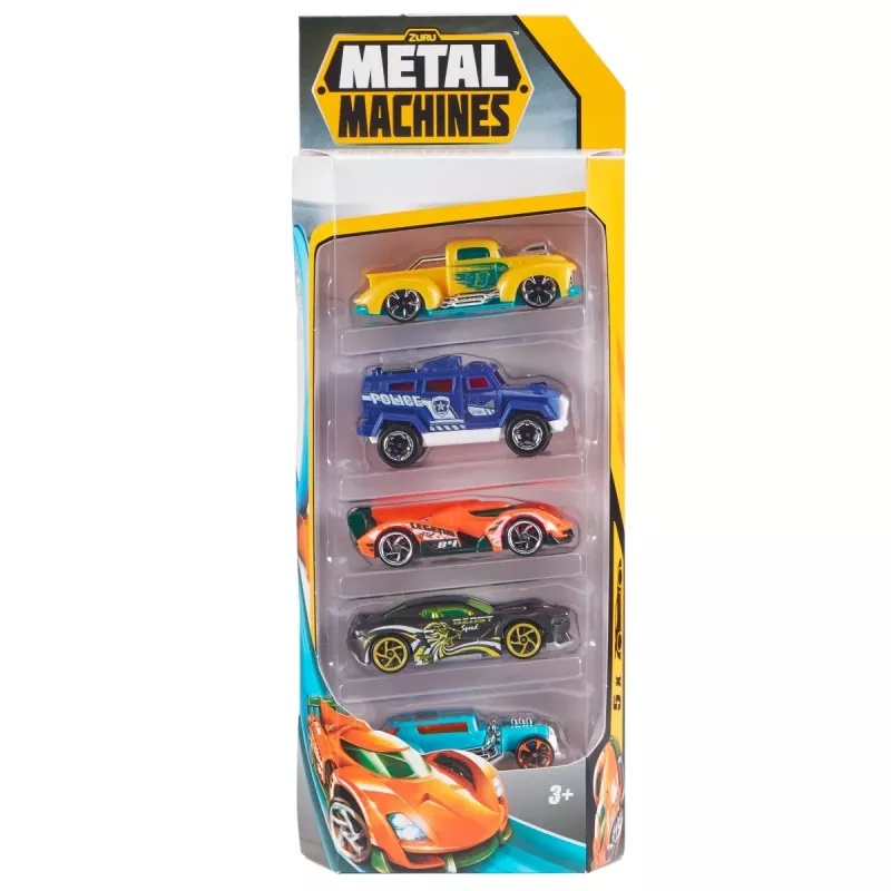 Zuru Metal Machines auto in metallo pressofuso (5 pz) 1:64, serie 2, assortite