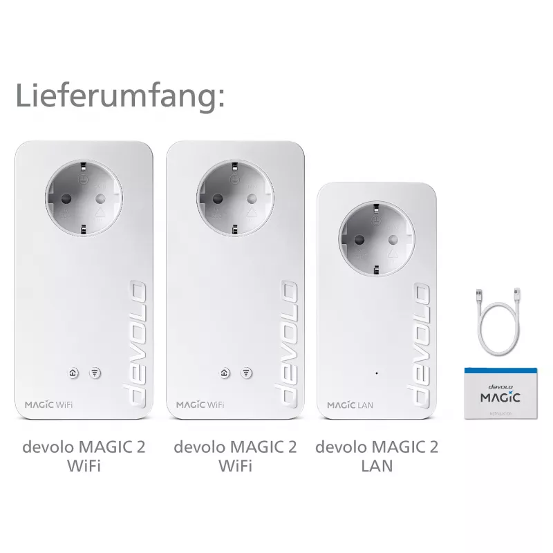 Magic 2 WiFi next Multiroom Kit, Powerline 3 adattatori