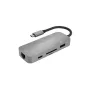 Hub USB Terratec Connect C8 USB 2.0 Type-C grigio