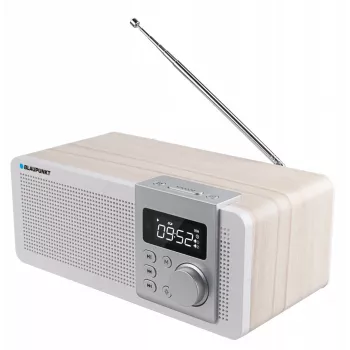 Radio portatile BLAUPUNKT PP14BT con Bluetooth, MP3, MicroSD, USB e sveglia — 6 W, batteria/alimentazione di rete, 230×118×90 mm