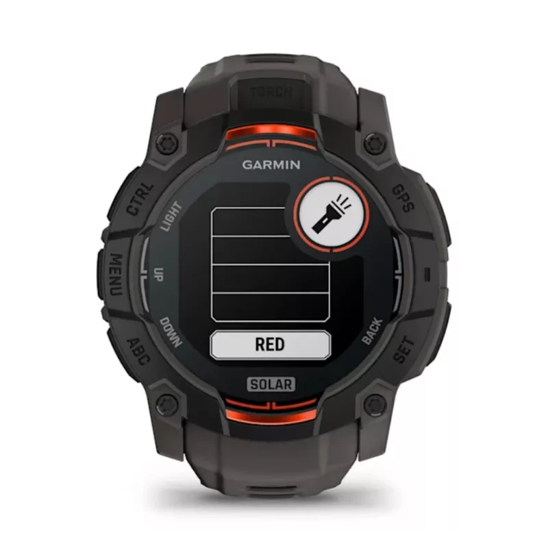 Garmin Instinct 3 Solar Smartwatch GPS 1,3 pollici MIP 176x176 Touchscreen Nero
