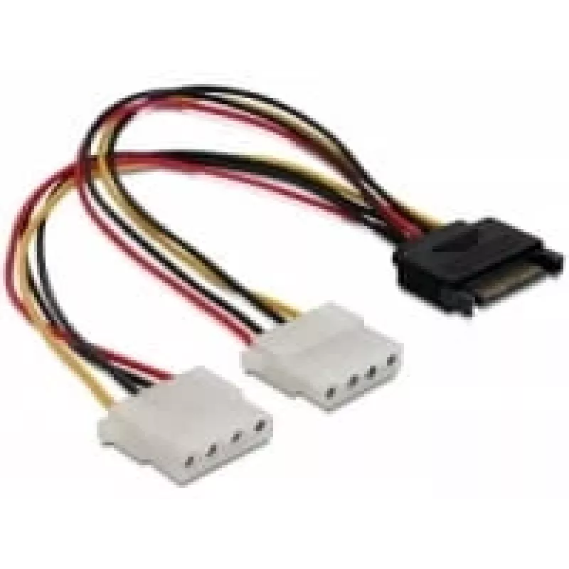 SATA 15 pin su 2x connettore femmina 4 pin Molex 20 cm DeLOCK 65159