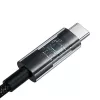 Cavo di ricarica rapida Baseus Gem USB A a USB C 2 m 100 W nero