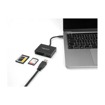 Lettore di schede DeLOCK USB-C per schede di memoria XQD e SD USB 5 Gbit/s