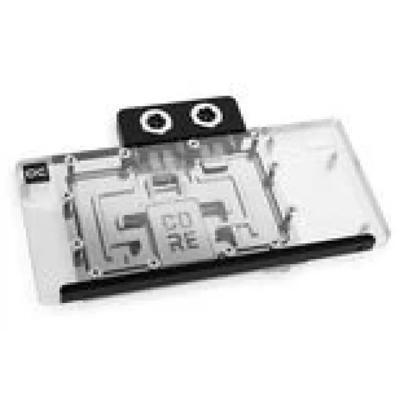Alphacool Core RX 9070 XT Taichi Waterblock GPU con backplate, Trasparente/Cromato