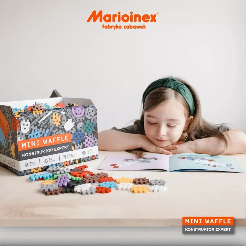 Marioinex Mini Waffle mattoncini da costruzione Constructor Expert, 501 pezzi