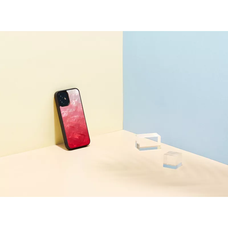 Custodia protettiva iKins per Apple iPhone 12 mini — Pink Lake con dettagli neri