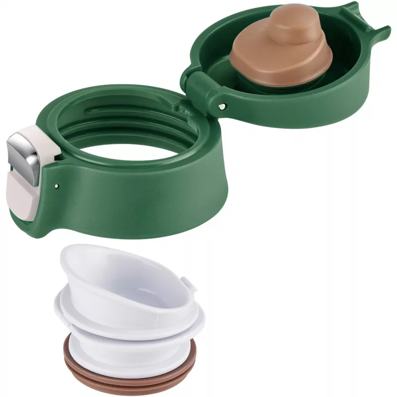 Tazza termica EMSA N2151900, verde scuro, 0,4 L, coperchio a scatto