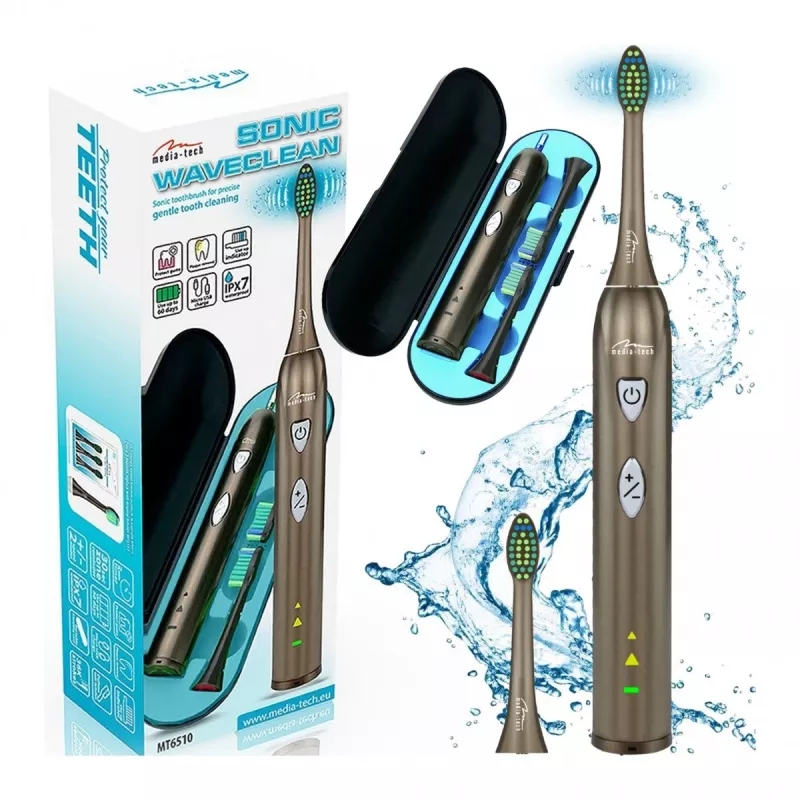 Spazzolino Media-Tech SONIC WAVECLEAN adulti marrone