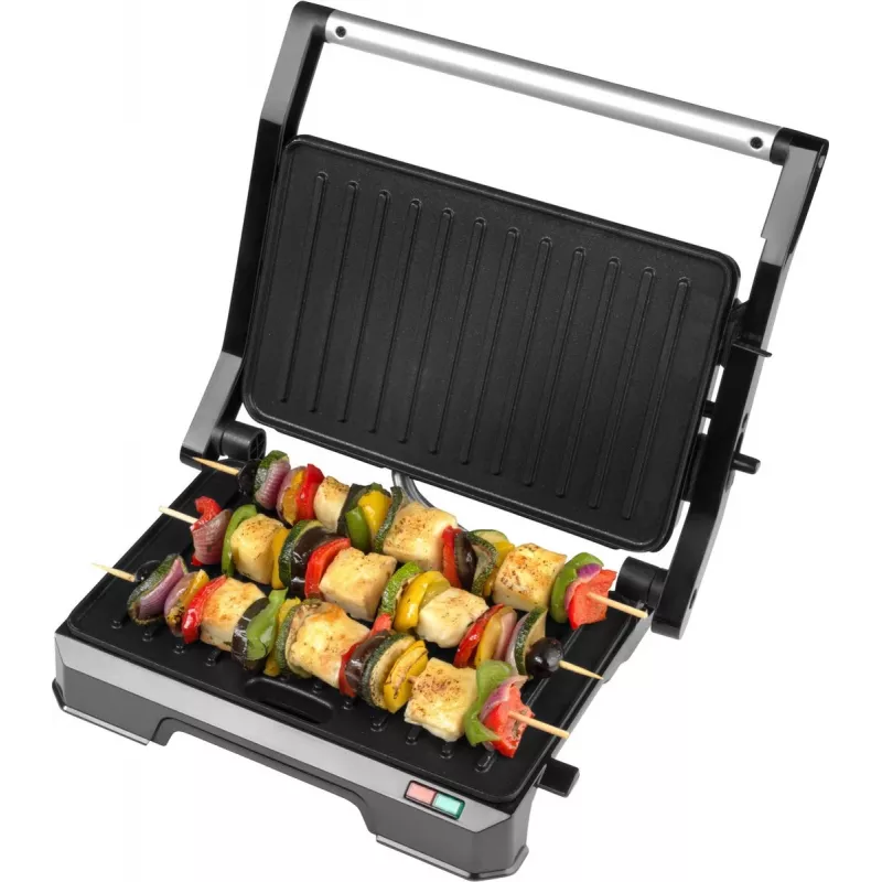 Grill elettrico 2 in 1 per la salute Progress EK5854PVDE con piastre antiaderenti e temperatura regolabile