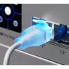 Ubiquiti UACC-Cable-Patch-EL-0.15M-W Cavo di rete traslucido, bianco Cat6