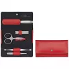 Set da manicure da viaggio ZWILLING Twinox 97092-002-0, custodia in pelle rossa, 5 pezzi