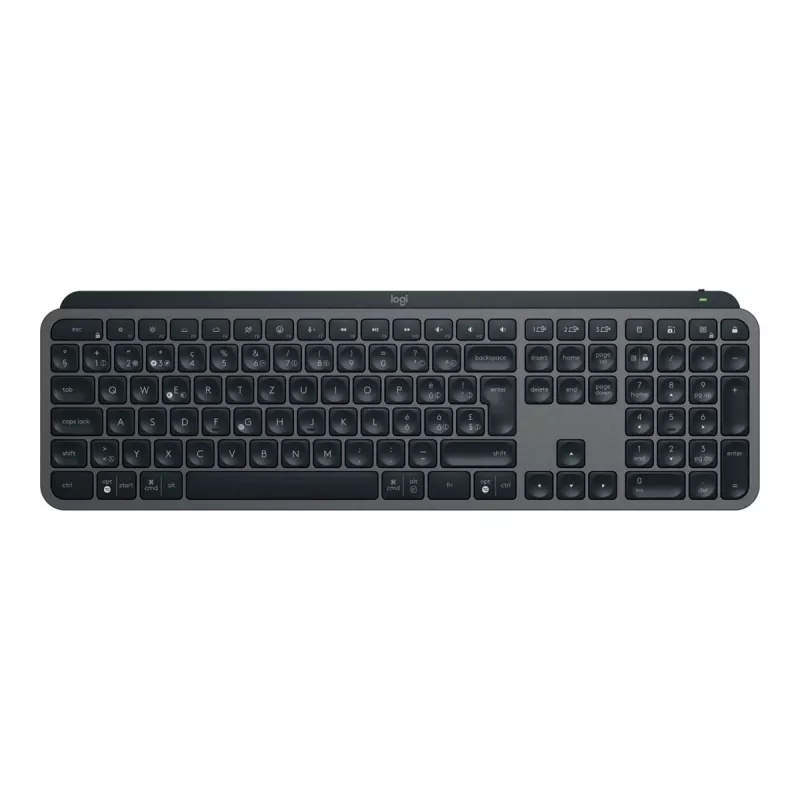 Tastiera Logitech MX Keys S RF Wireless + Bluetooth QWERTZ svizzero grafite (920-011571)