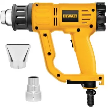 Pistola ad aria calda DeWalt D26411 — 1800 W, impugnatura a pistola, max 600 °C, flusso d'aria 450 l/min, giallo