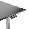 Tavolo regolabile in altezza Up Up Bjorn grigio, piano M nero