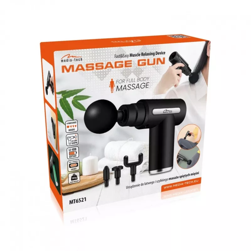 Pistola massaggiante Media-Tech MT6521 universale nero