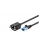 Cavo di rete Microconnect SFTP6A03EXT nero 3 m Cat6a S/FTP (S-STP)