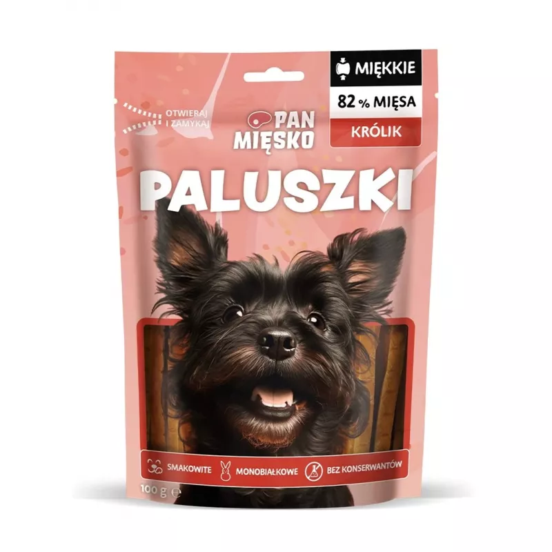 Snack per cani Pan Mięsko Rabbit Sticks 100 g