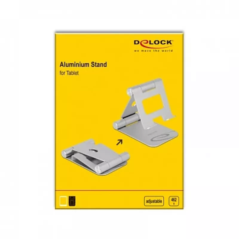 Supporto attivo DeLOCK 18433 tablet/UMPC argento per uso su scrivania
