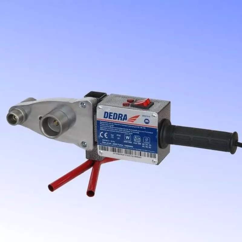 Dedra DED7515 Saldatrice per tubi in plastica, 800/1500 W