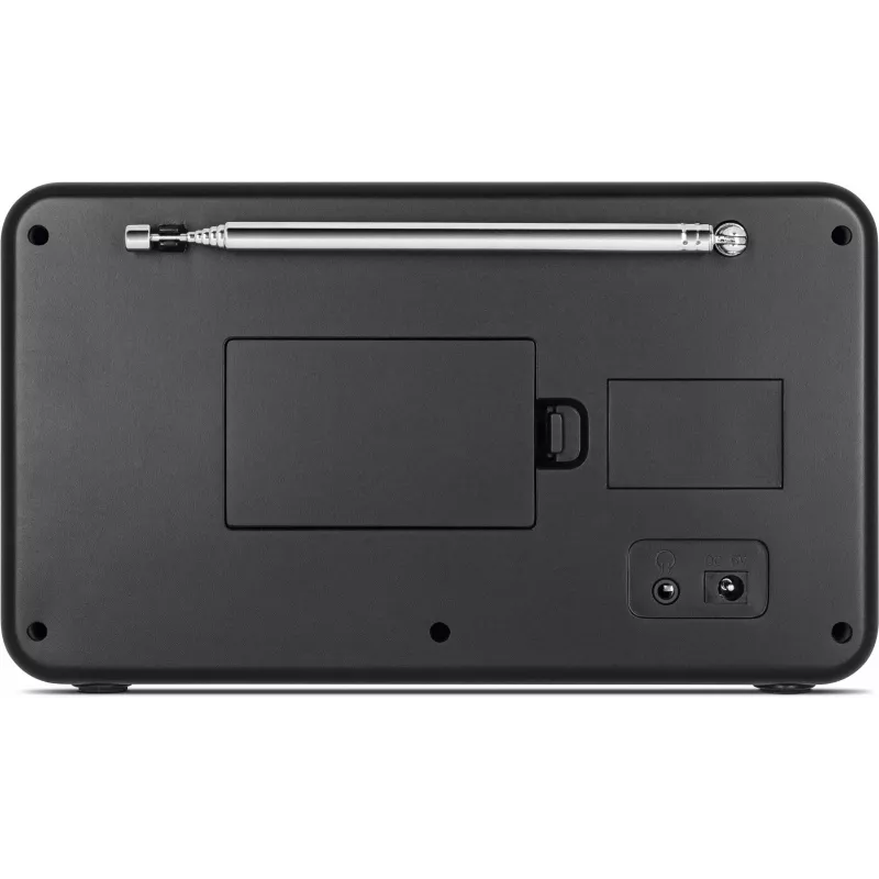 Radio internet TECHNISAT VIOLA 2 C IR — sintonizzatore analogico e digitale, DAB+/FM, Wi‑Fi, 3 W, TFT 2,4 pollici, 3,5 mm, nero/bianco