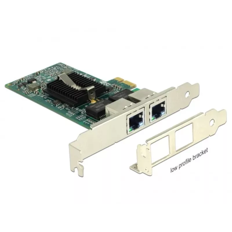 Scheda PCIe Delock 2x Gigabit LAN adattatore di rete