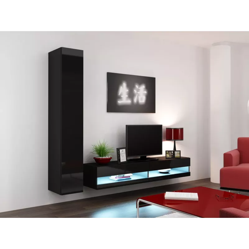 Cama supporto TV VIGO new 30/180/40 nero/nero lucido