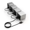 Dial Controller Streacom VU1-Dial argento USB Type-C — manopola per ventole di sistema, controllo RGB e audio